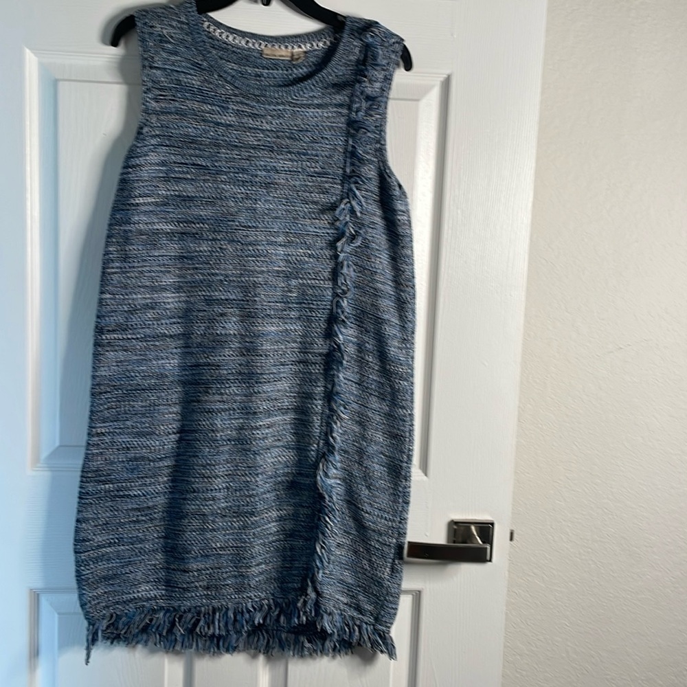 Holding horses knit fringe tank mini dress Anthropologie